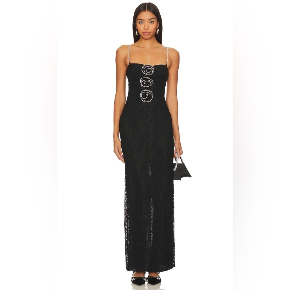 Lovers and Friends x Rachel Nadine Gown in Black Size S